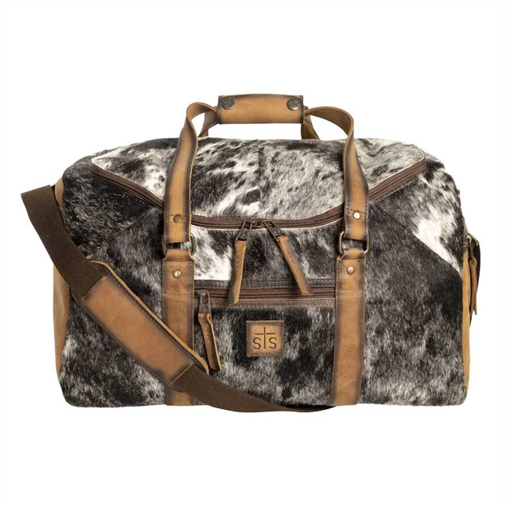 NEW STS RANCHWEAR unisex - small duffle bag in cowhide